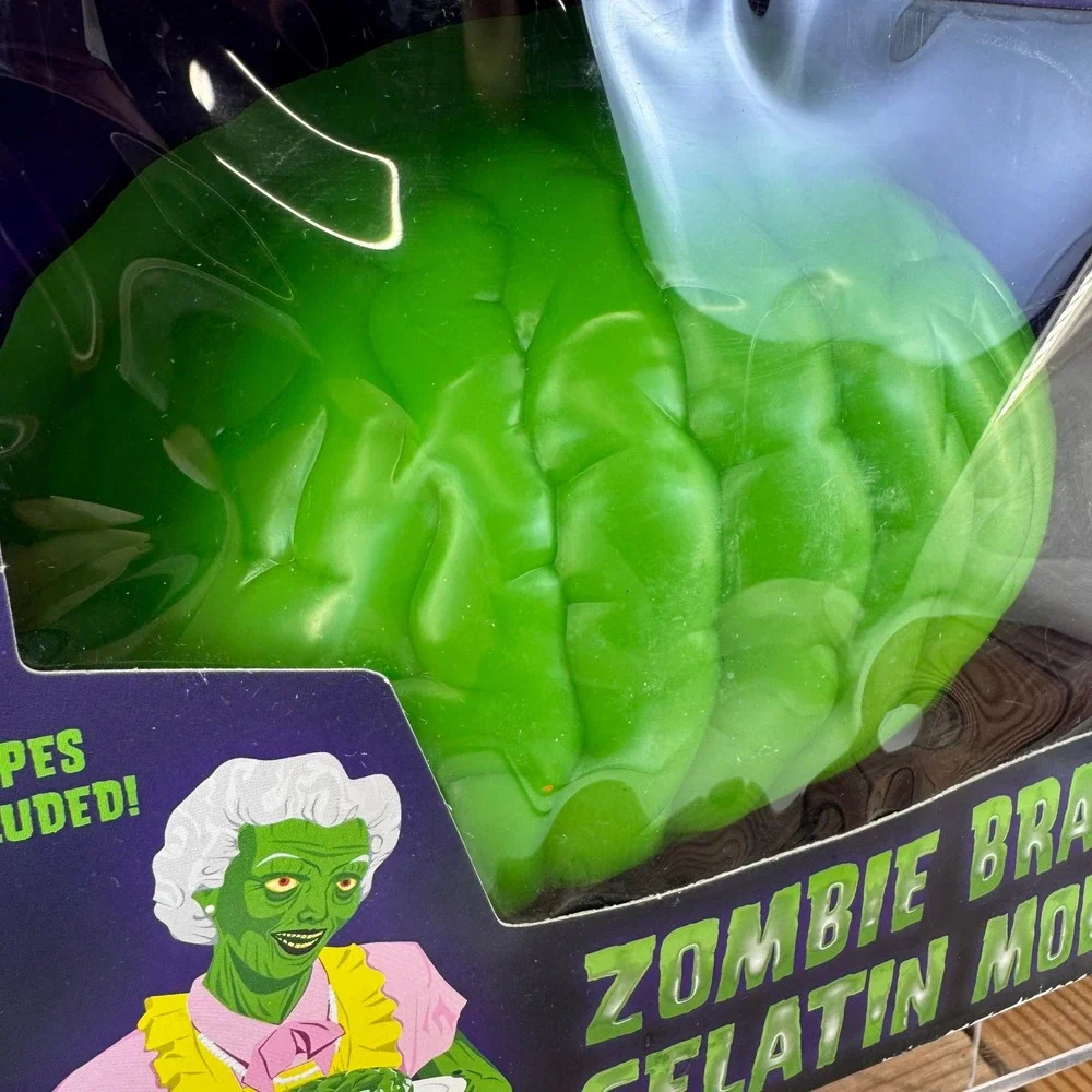 Vtg NIB 2006 Zombie Brain Gelatin Mold Halloween with Recipes Accoutrements
